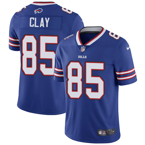 Nike Bills #85 Charles Clay Royal Blue Team Color Men's Stitched NFL Vapor Untouchable Limited Jersey